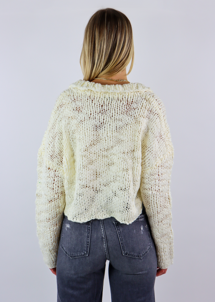 Watch Me Now Sweater ★ Ivory
