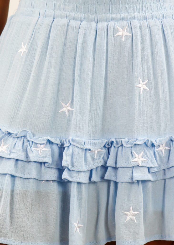 Dancing In The Moonlight Skirt ★ Blue With White Stars