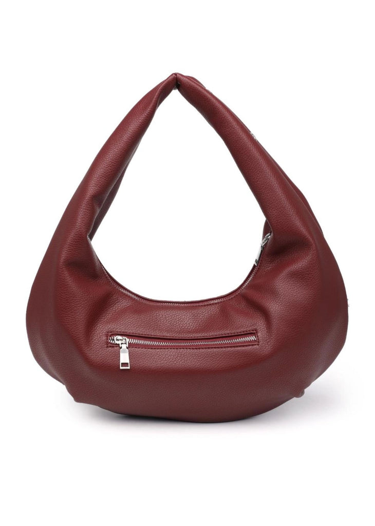 Grommet Shoulder Bag ★ Burgundy