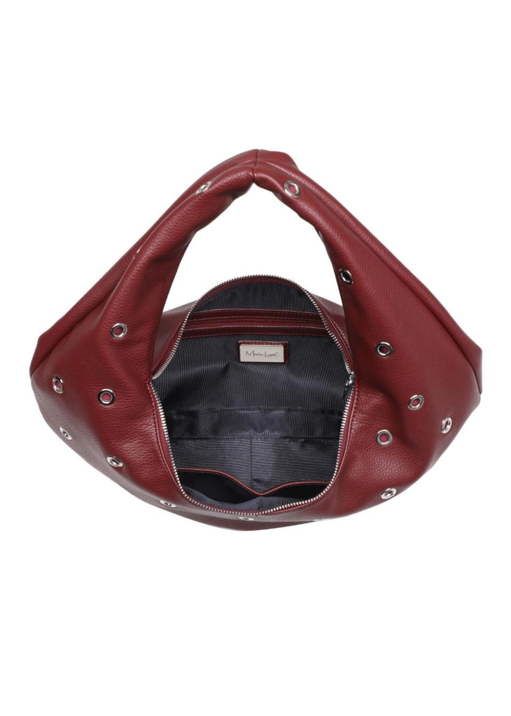 Grommet Shoulder Bag ★ Burgundy