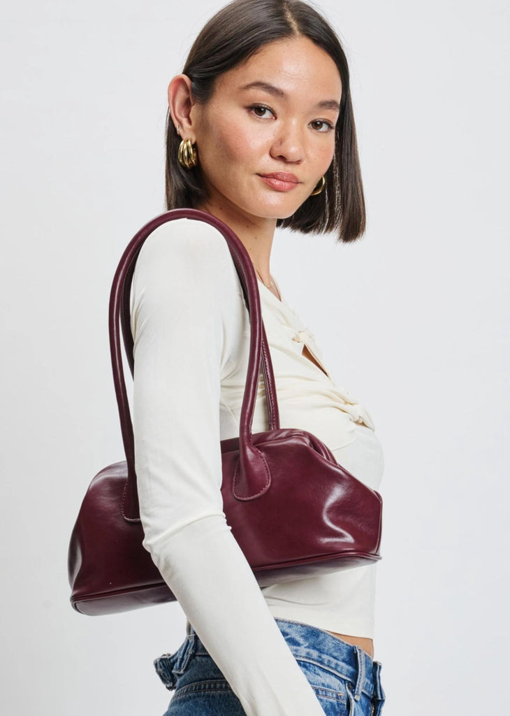Clutch Shoulder Bag ★ Burgundy