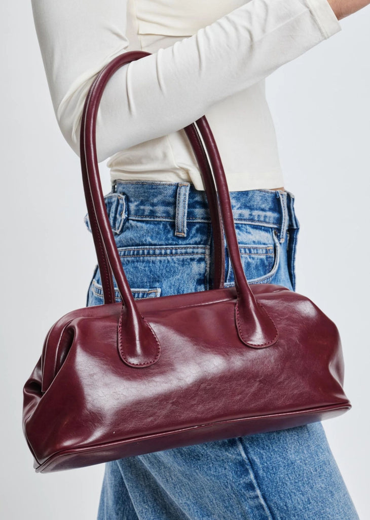 Clutch Shoulder Bag ★ Burgundy