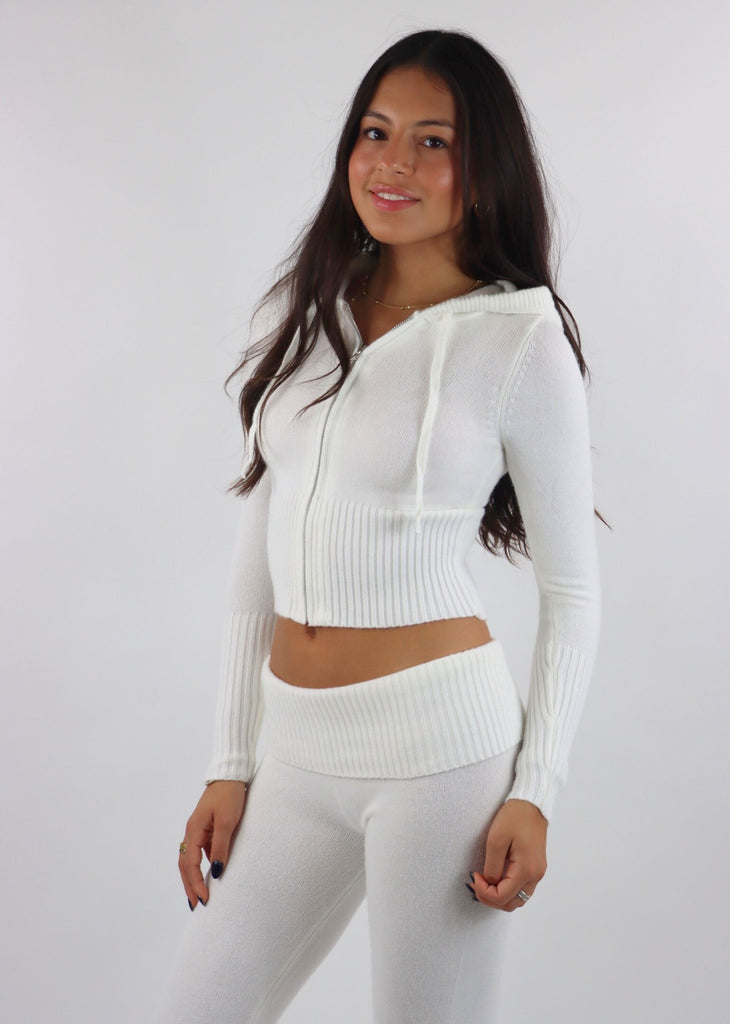 Snow On The Beach Sweater Hoodie ★ Ivory