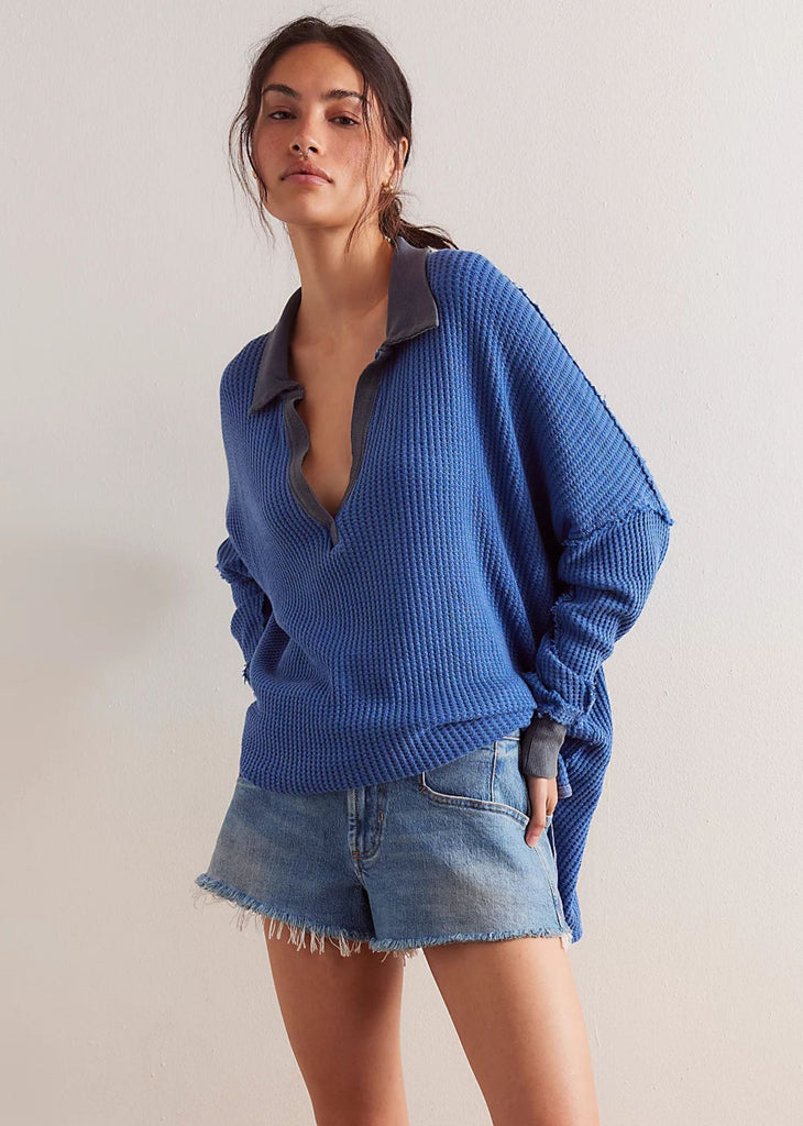 Free People Travis Polo ★ Blue