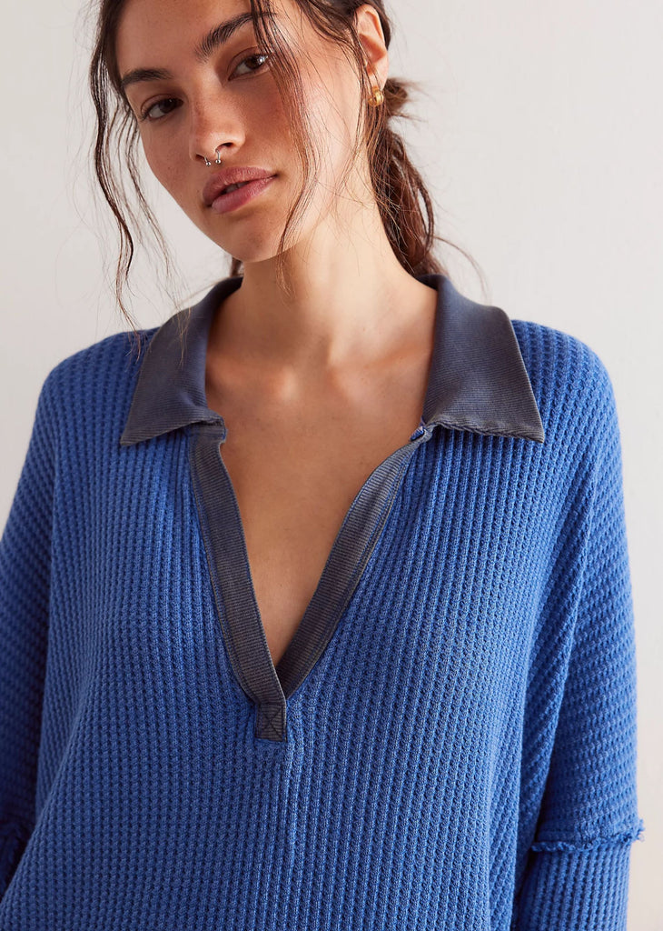 Free People Travis Polo ★ Blue