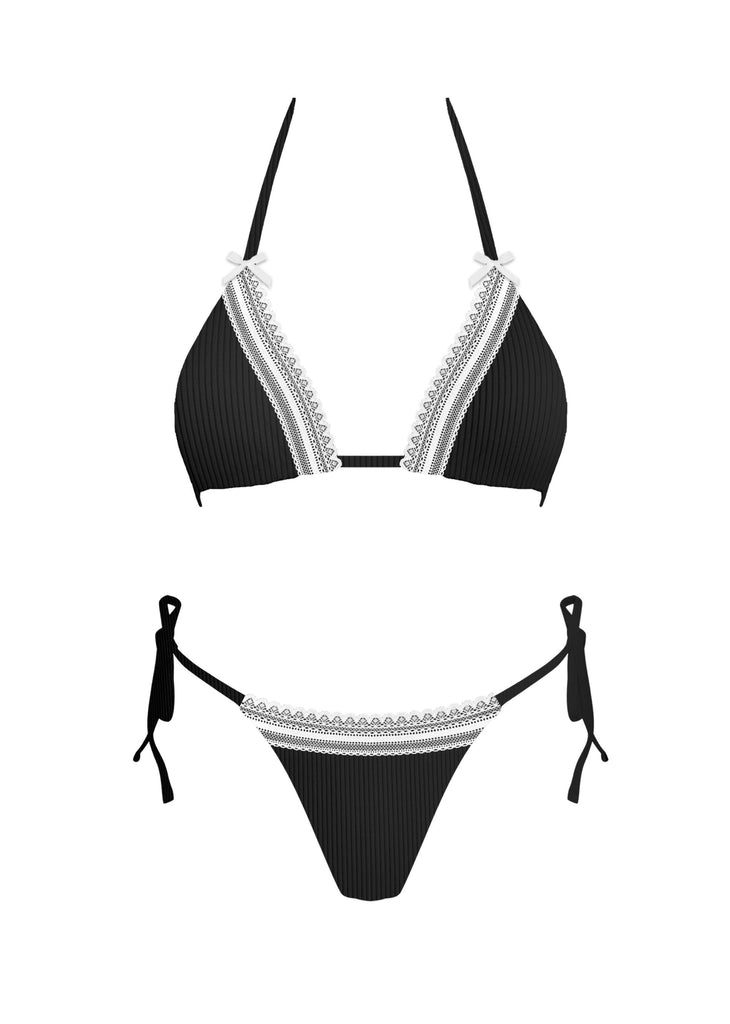 Lacey Bikini Bottom ★ Black & White