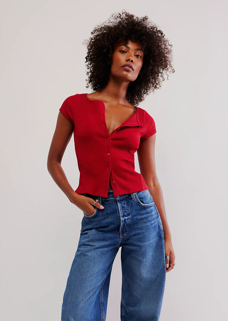 Free People Most Wanted Cardi ★ Red