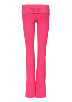 Pink flared yoga pants - Gem