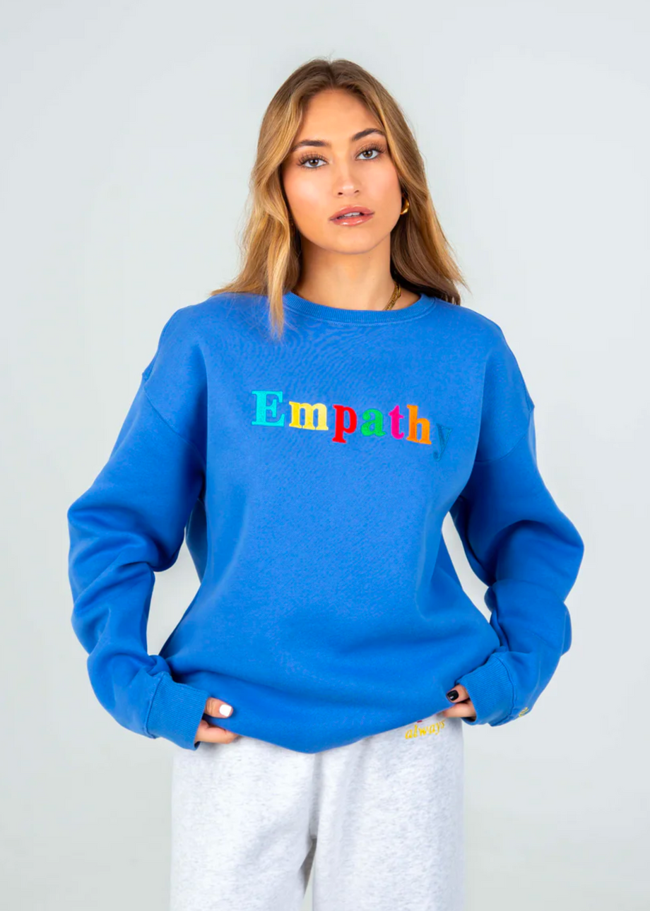 Mayfair Empathy Always Crewneck Blue Rock N Rags