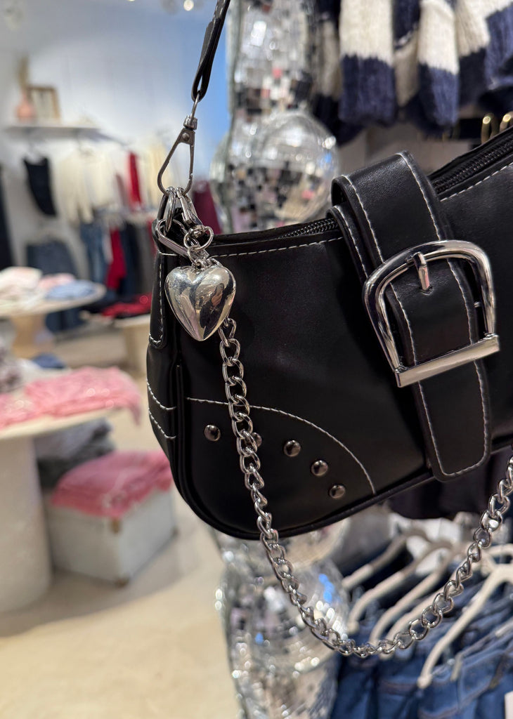 Heart Bag Charm ★ Silver