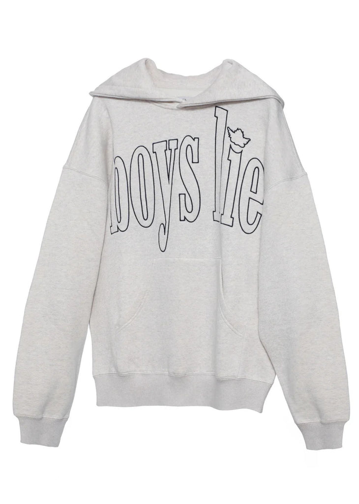 Boys Lie Hold My Phone Racer Hoodie ★ Heather Grey