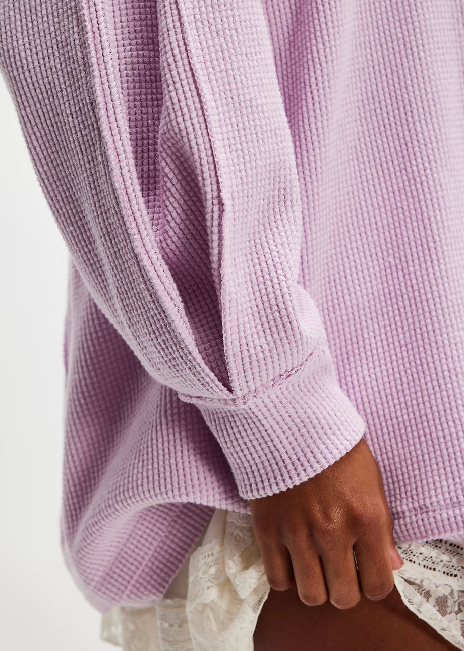 Free People Coast 2 Coast Thermal ☆ Blush Lilac – Rock N Rags