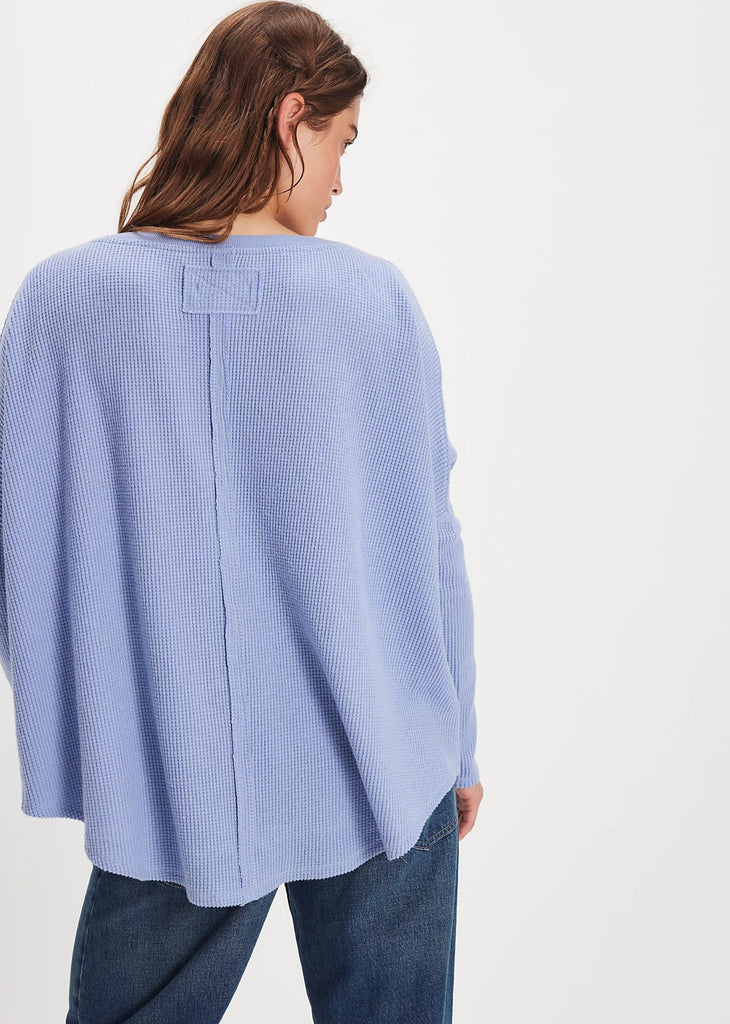 Free People Latte Blues Thermal Tee ★ Blue