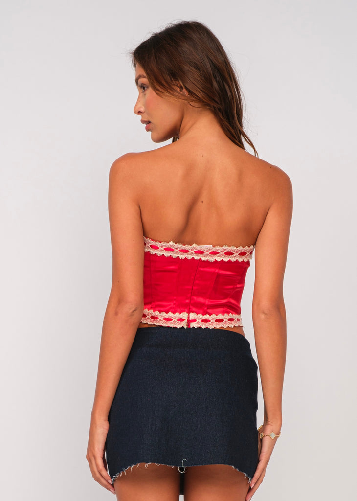 Imagine That Corset Top ★ Red
