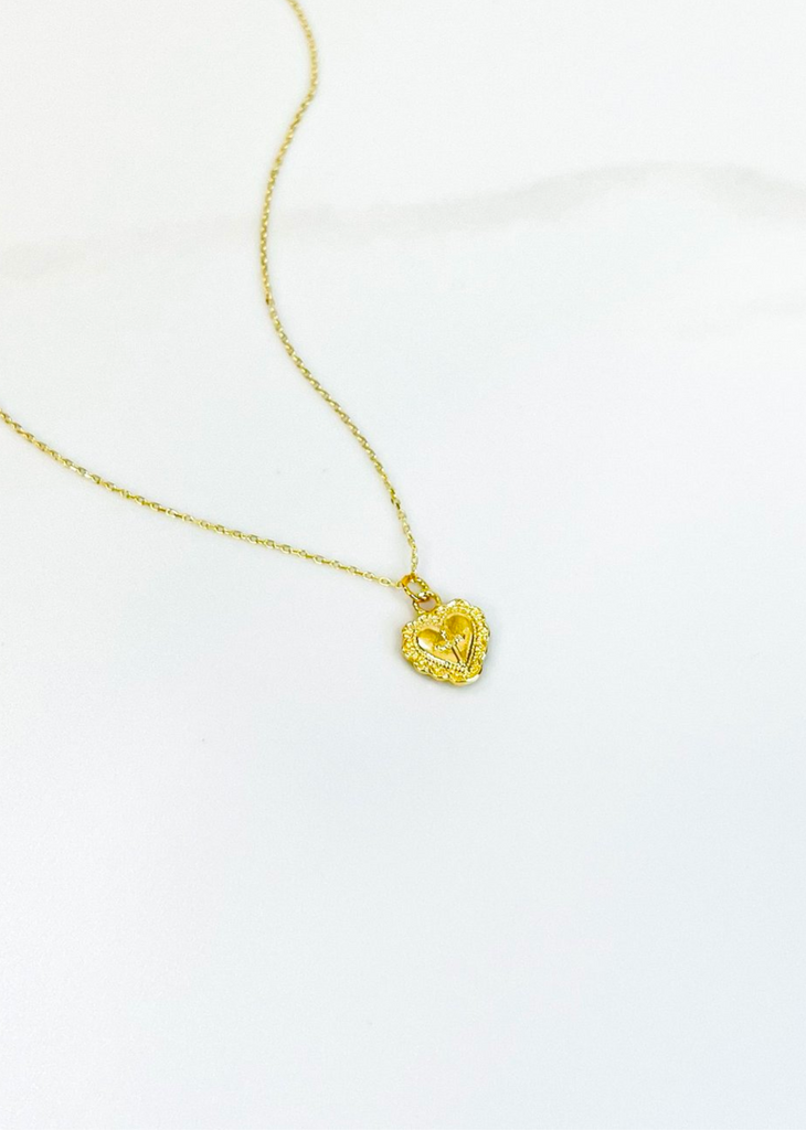Cross My Heart Necklace ★ Gold