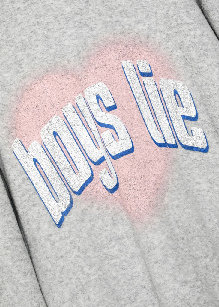 Boys Lie Charmer Kara Crewneck ★ Grey