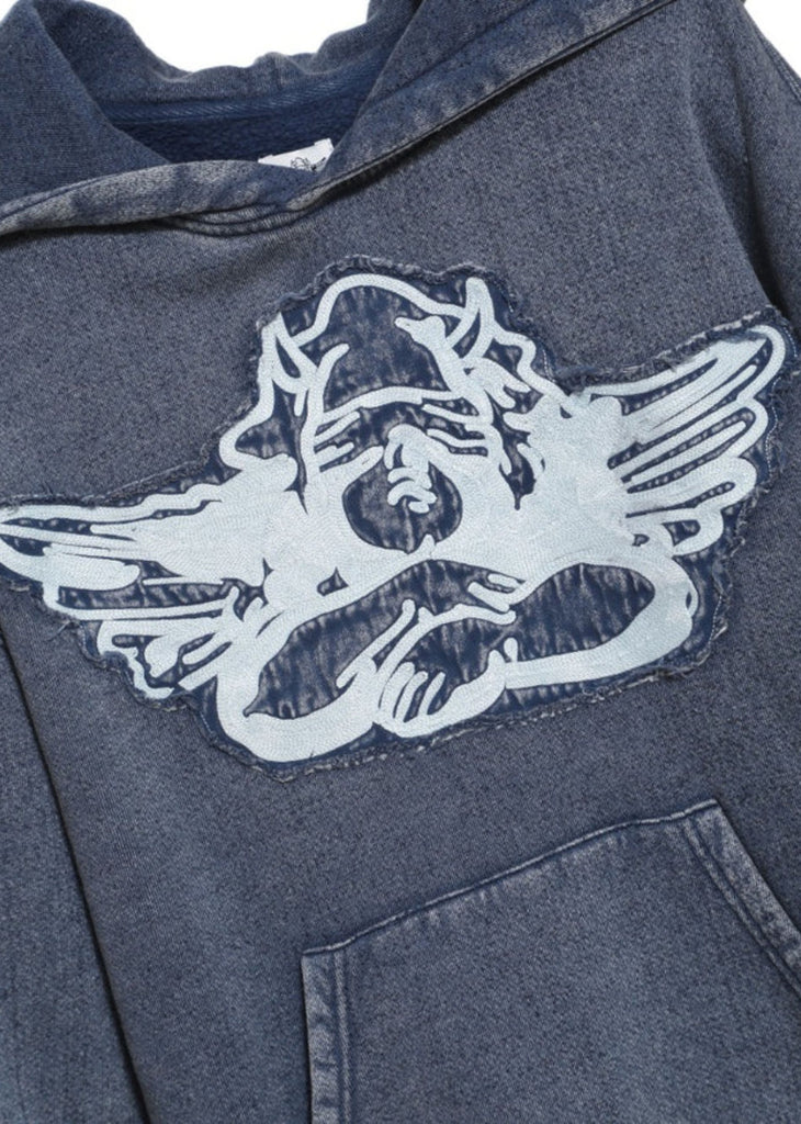 Boys Lie Stitch Me Up Racer Hoodie ★ Blue