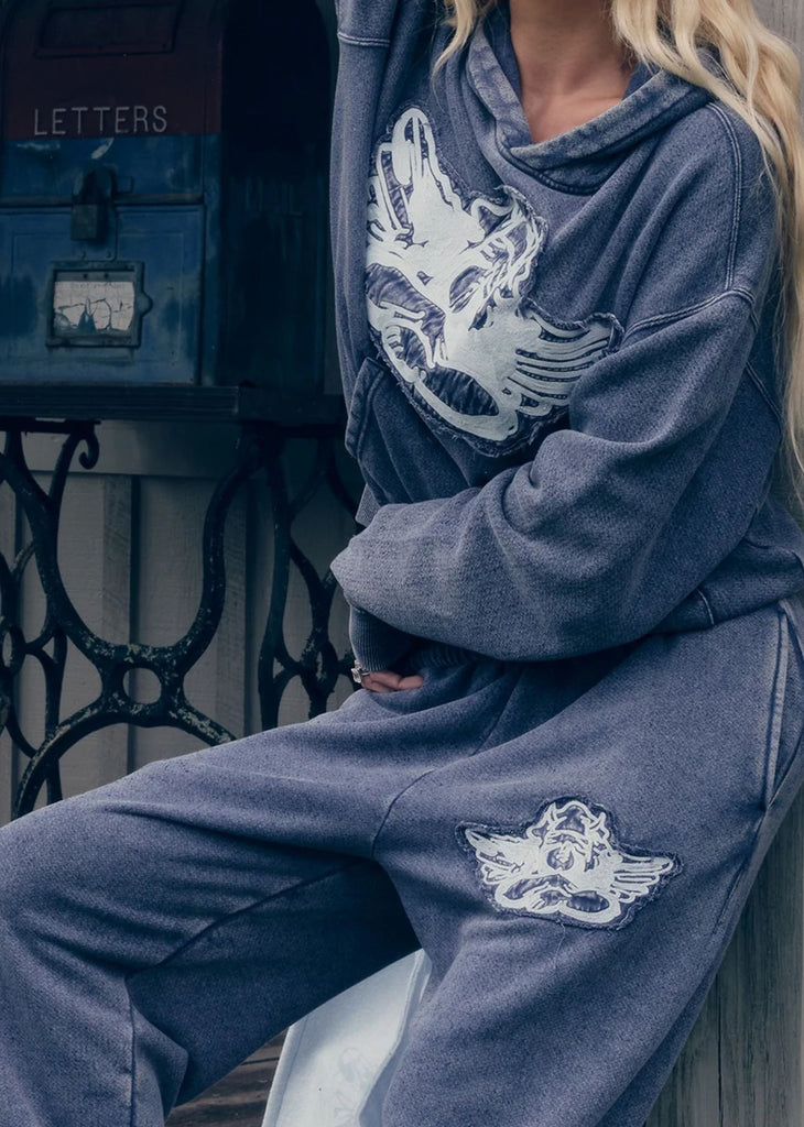 Boys Lie Stitch Me Up Racer Hoodie ★ Blue