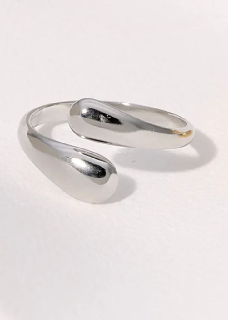 Flat Teardrop Adjustable Ring ★ Multi