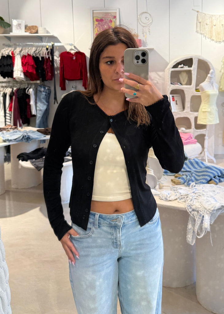 Silver Lining Cardigan ★ Black