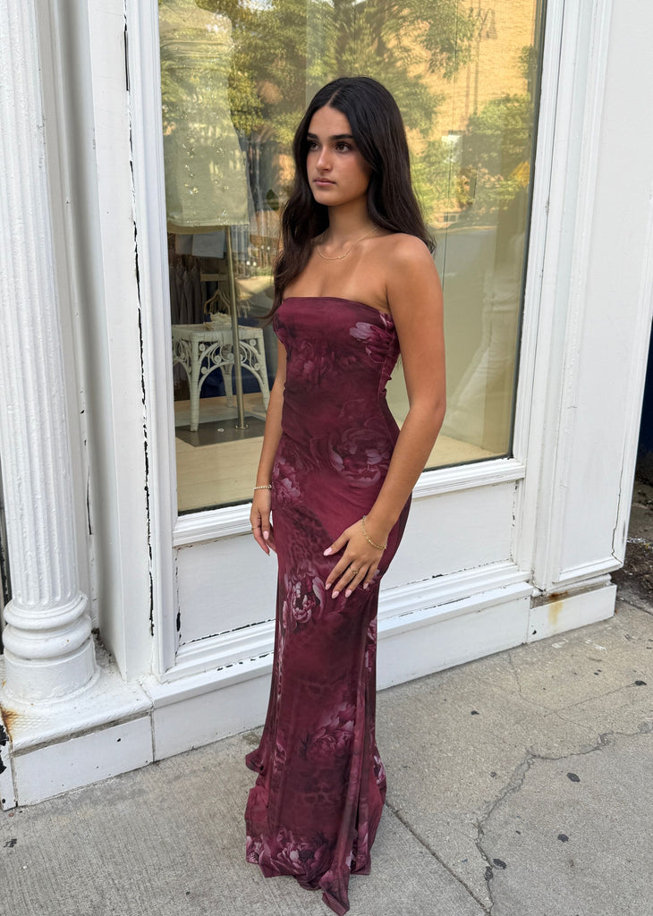 Afterglow Maxi Dress ★ Burgundy