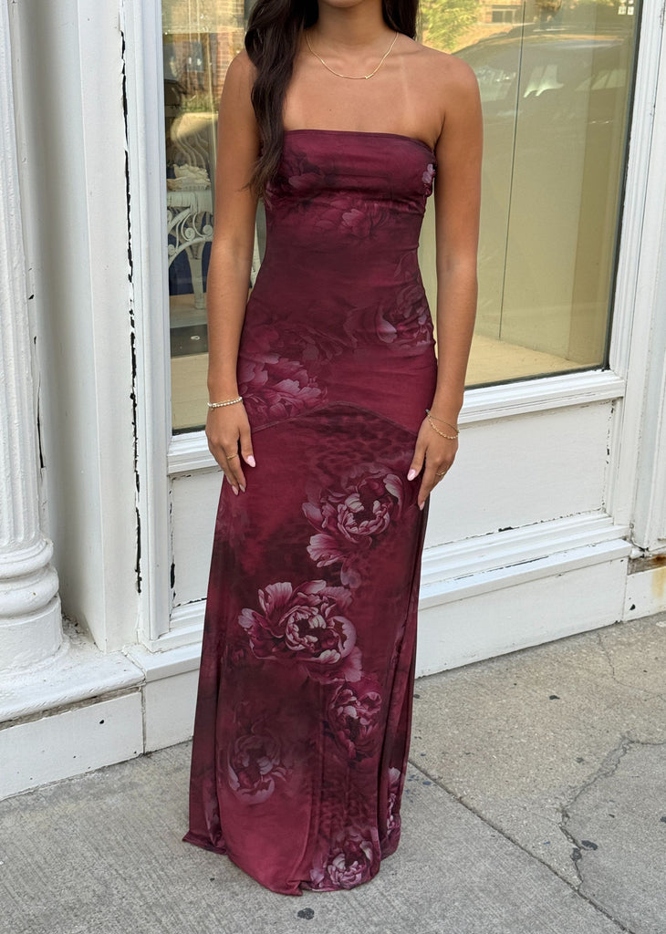 Afterglow Maxi Dress ★ Burgundy