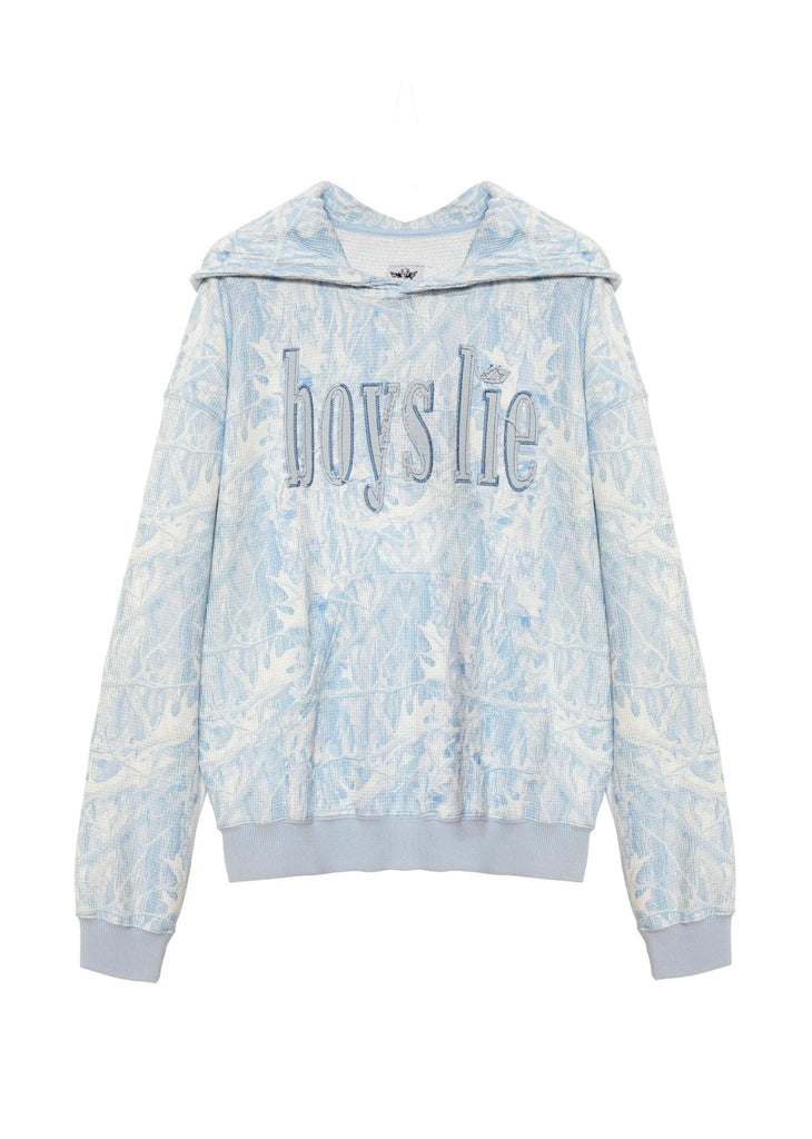 Boys Lie Blue Manhunt Racer Hoodie ★ Light Blue