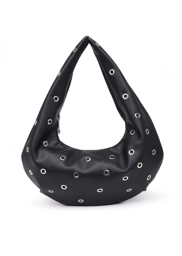 Grommet Shoulder Bag ★ Black