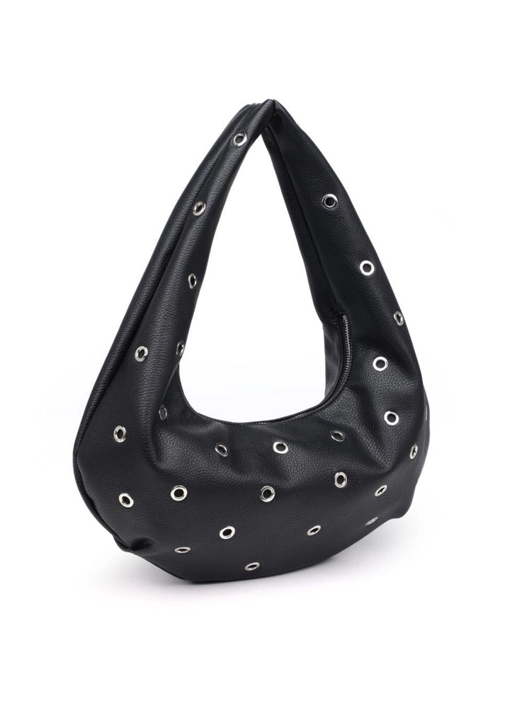 Grommet Shoulder Bag ★ Black
