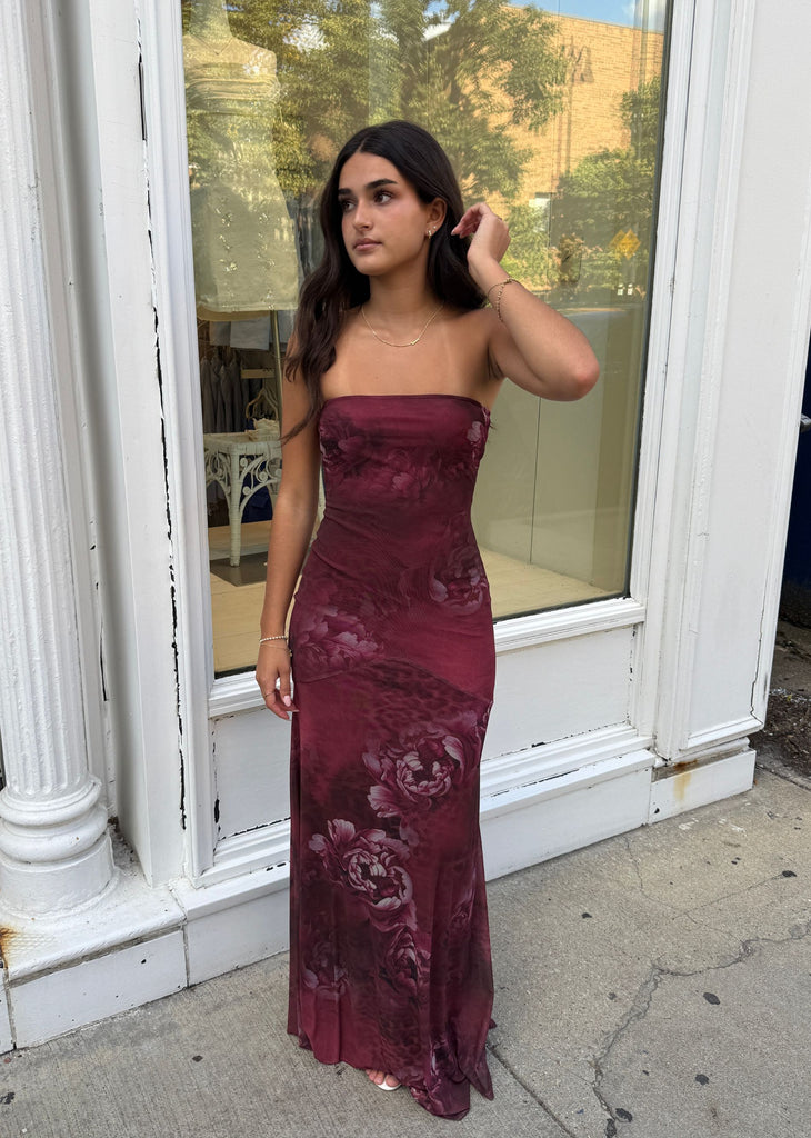 Afterglow Maxi Dress ★ Burgundy