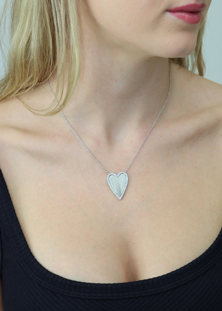 Heart On Ice Necklace ★ Silver