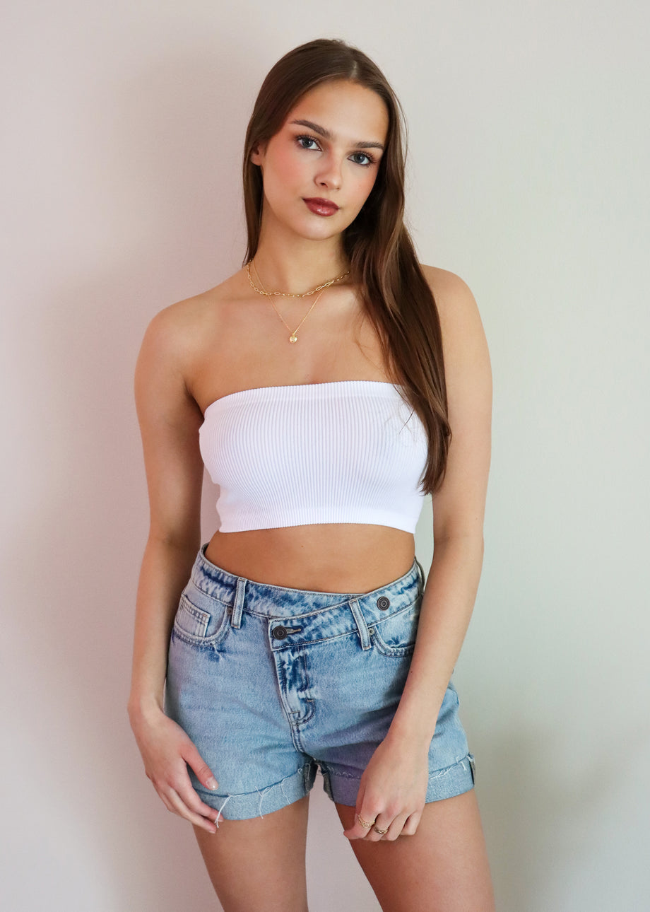 Angels Bandeau Top ☆ White – Rock N Rags