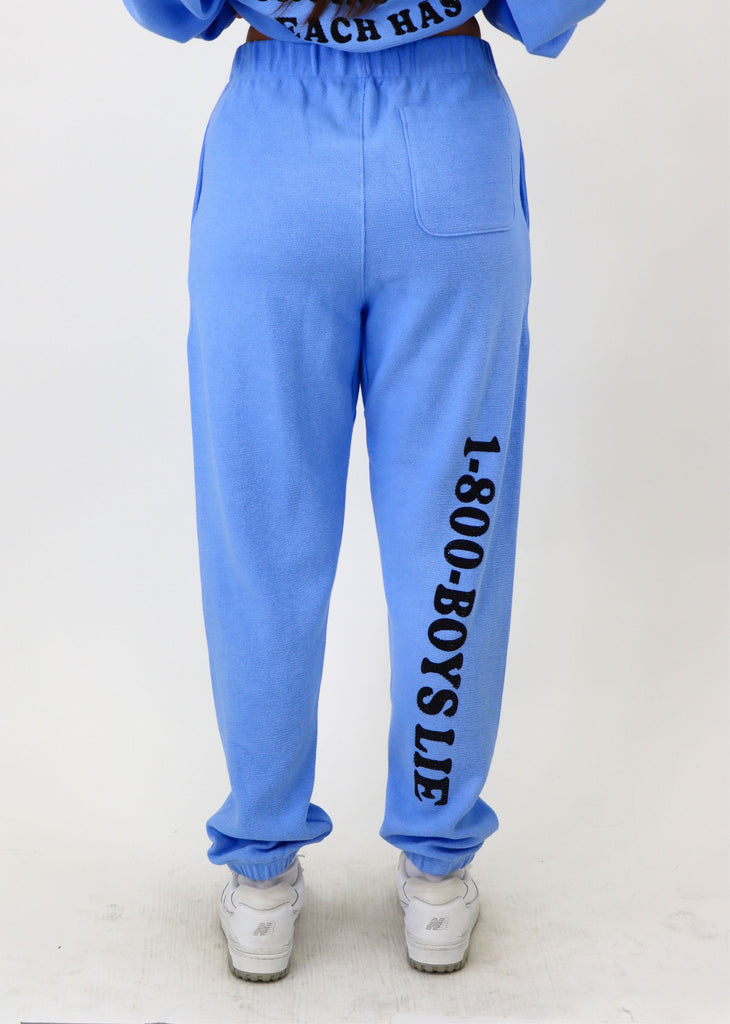 Boys Lie 1-800 Revamped Mac Slim Sweatpants ★ Blue