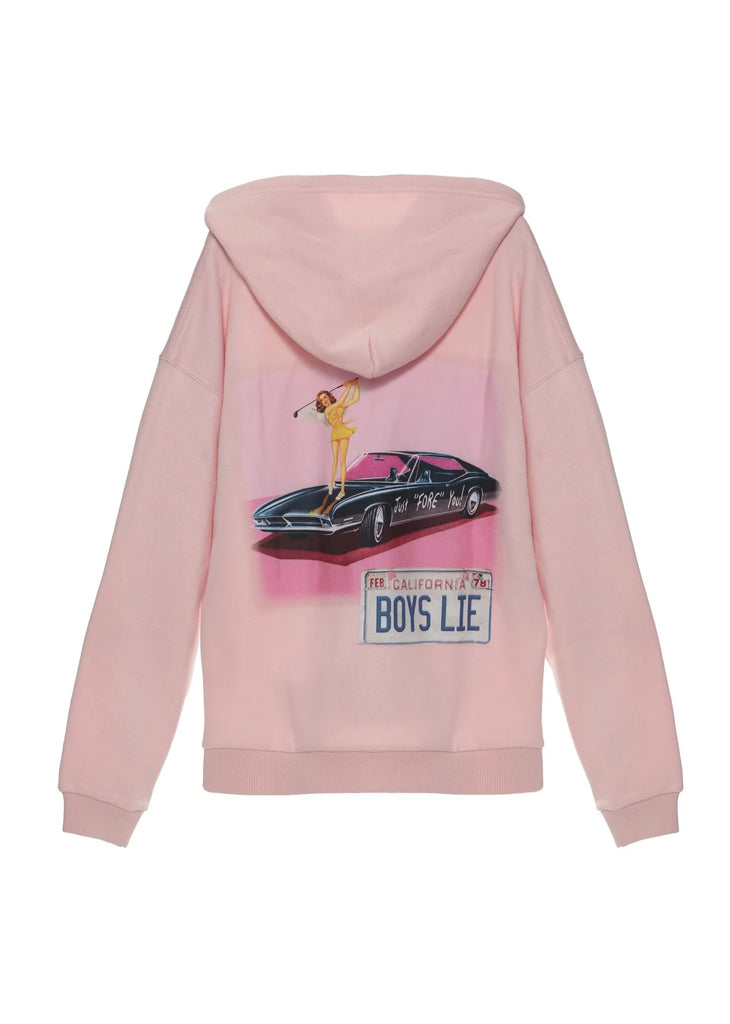 Boys Lie Just Fore You Harley Zip Hoodie ★ Pink