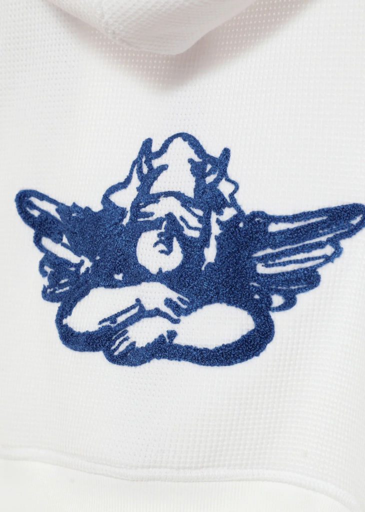 Boys Lie Later Cowboy Alex Zip Up Hoodie ★ White