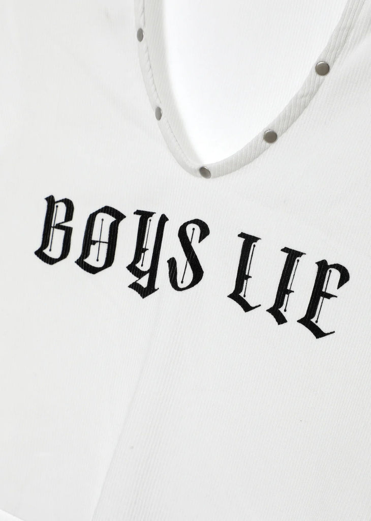 Boys Lie Rebel Tank ★ White