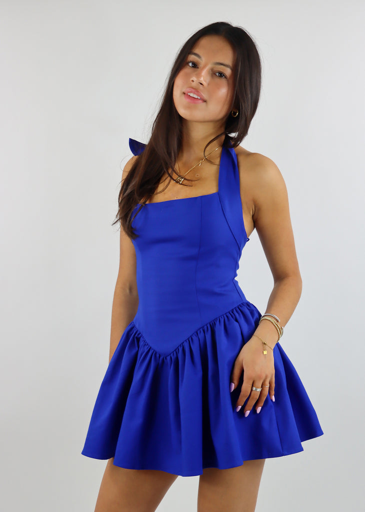 Call It The Blues Mini Dress ★ Cobalt