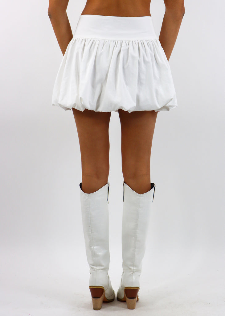 Run For The Hills Bubble Skirt ★ White