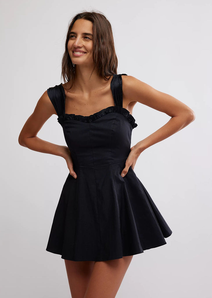 Free People Midnight Magic Mini Dress ★ Black