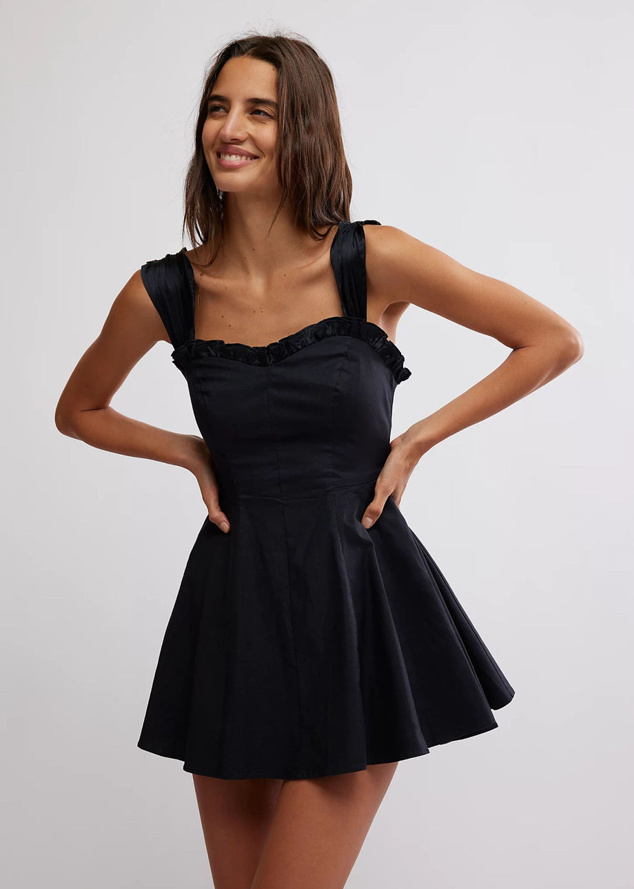 Free People Midnight Magic Mini Dress ★ Black