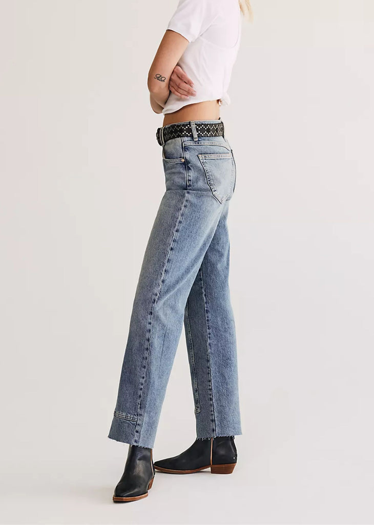 Free People Risk Taker Mid-Rise Jeans ★ Medium Wash