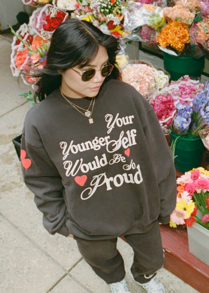 Mayfair Your Younger Self Crewneck ★ Charcoal