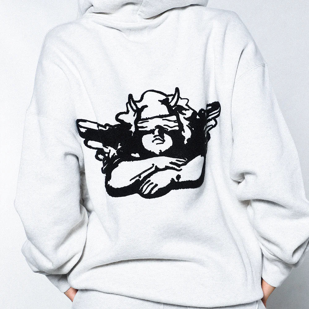 Boys Lie Hold My Phone Racer Hoodie ★ Heather Grey