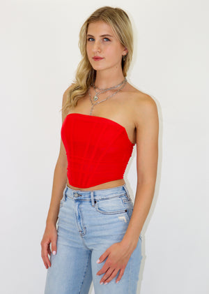 What It Is Corset Top ★ Red