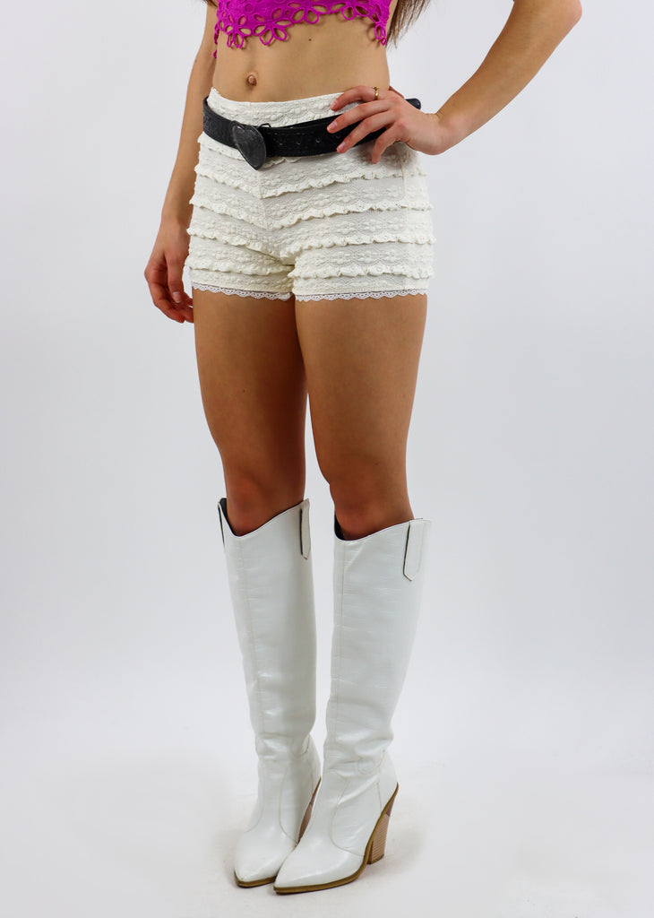 Break The Rules Micro Mini Shorts ★ Ivory