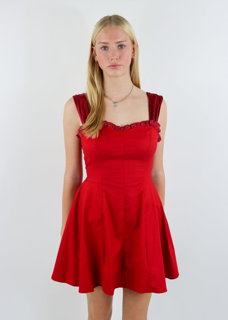 Free People Midnight Magic Mini Dress ★ Red