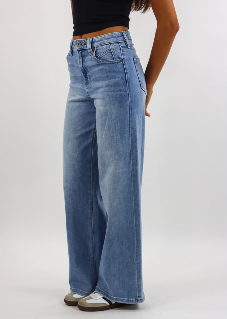 No Man Wide Leg Jeans ★ Medium Wash