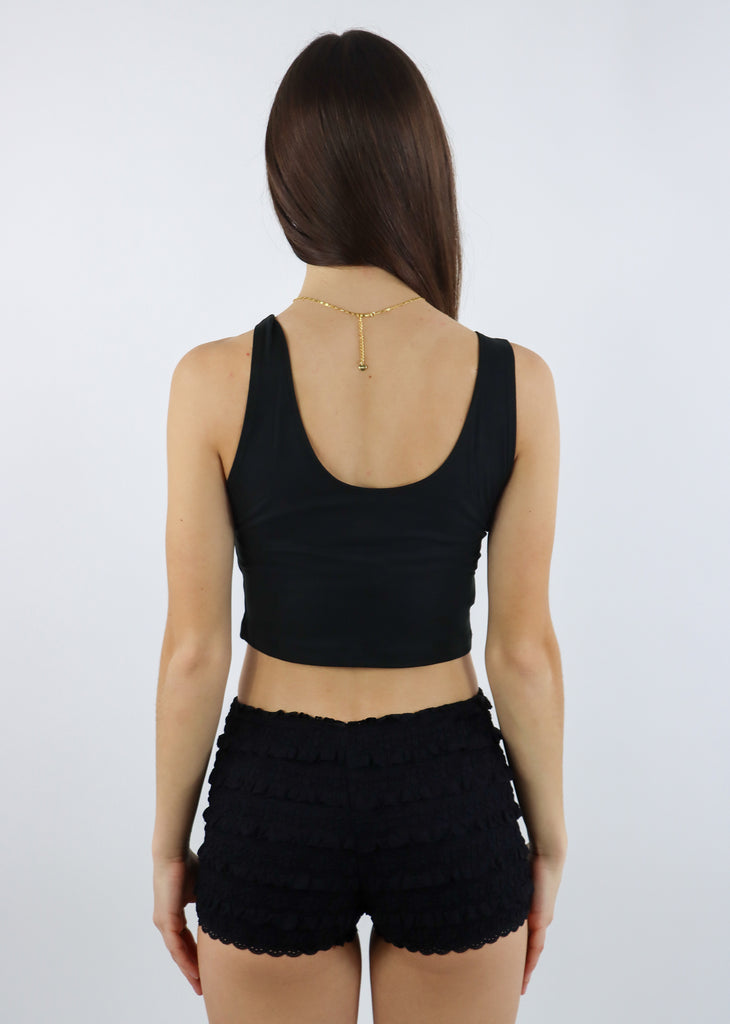 University Of Colorado Boulder Cropped Tank Top ★ Black