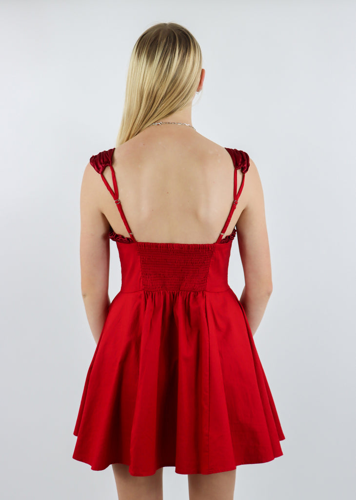 Free People Midnight Magic Mini Dress ★ Red