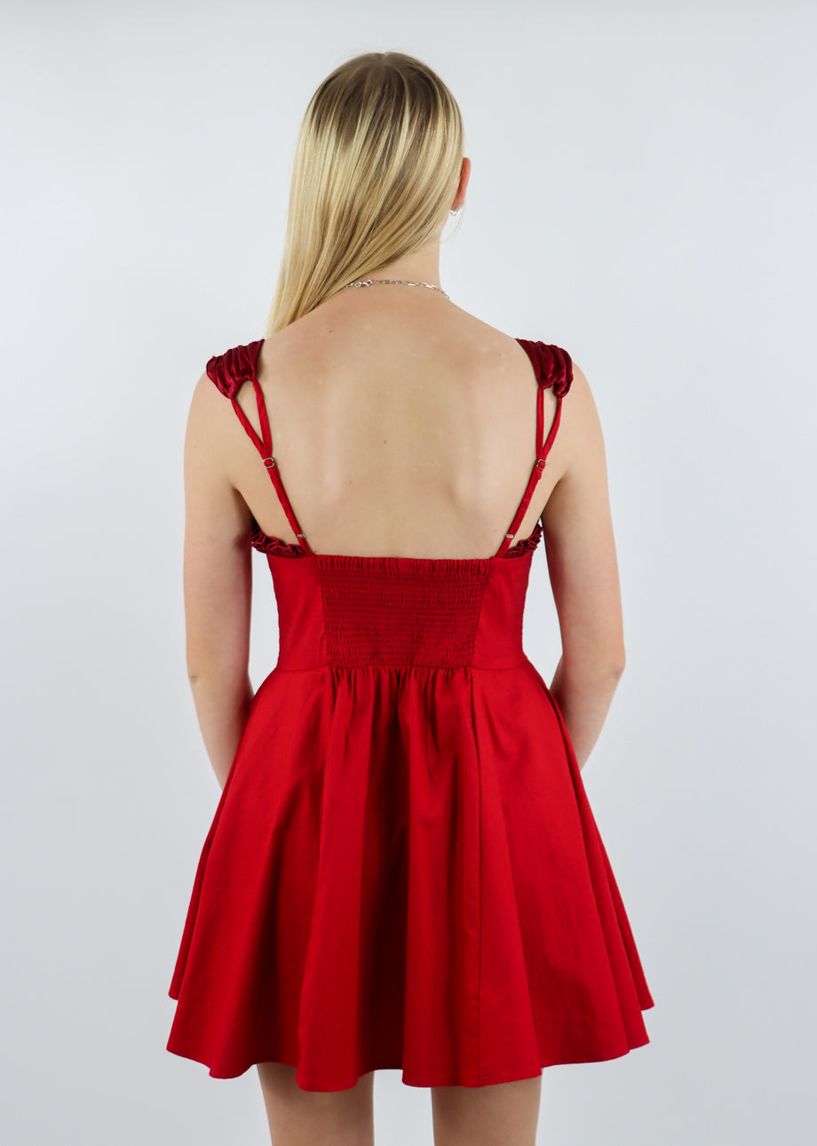 Free People Midnight Magic Mini Dress ☆ Red – Rock N Rags